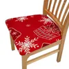 Coperture per sedie per sedili di Natale Slipcovers di allungamento per sala da pranzo Decorazione per feste di protezione per ufficio banchetto