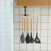 Kitchen Storage Self-adhesive Rotatable Hooks Multifunction Brush Hanger Wall Organizers Accessories Towel Holder Organizer