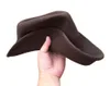 Sboy Hats Brown Crushable Cowboy Fedora Outback Hat Simple Package 230823