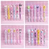 6pcs /lot cartoon Press Gel Pen 0.5mm Black Rollerball Writing Stationery