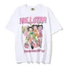 Mens T-shirts 2023SS Pink Hellstar Tee Men Women Studios Paradise Girl T-shirt White Short Street High Street Tops