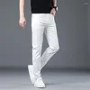 Men's Jeans Sulee Summer High Quality Men White Fashion Casual Classic Style Slim Fit Soft Trousers Male Brand Advanced Stretch Pant