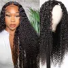 Perruques synthétiques perruques de cheveux humains Curly Brésilianhair Perruques Naturel Black Deep Wisleslesless U Partie Wigs Body Wave V Pied Perreaux