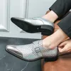 Dress Shoes Gold Shoes for Men Wedding Loafers Pointed Toe Fish Scale Pattern Buckle Strap Silver Shoes Men with Size 39-45 230823