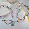 Kedjor 17 km Böhmen Butterfly Flower Beads Beckaces Colorful Cartoon Pendant Necklace For Women Girls Jewelry Fashion Gifts