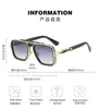 2023 Vintage Solglasögon Square Women's Sun Glasses Fashion Designer Shades Luxury Golden Frame Solglasögon UV400 Gradient LXN-EVO DITA G55