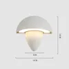 Vägglampa nordisk led minimalistisk utomhusvattentät svamp lätt gång korridor balkong säng rum dekorera sconce