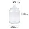 Lagringsflaskor Hållbar glasbehållare - Lufttät tätningskruka för torr köksburkarrangör