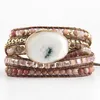 Bangle Fashion Bohemian Beaded Jewelry Natural Stones Charm Mix Handmade 5 Strands Wrap Bracelets Festival Gift 230824