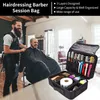 Haarschneider, professioneller Salon-Friseur-Werkzeugkasten, Make-up-Koffer, Kosmetiktasche, Pinsel-Organizer und Aufbewahrung, Reise mit verstellbarem Riemen 230823