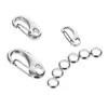 Hondenkragen 3 stks huisdier tag clips split hooks met 6pcs ring voor kattenkraagharnas