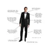 Tuxedos 3 peças veet mass ternos para baile personalizada para masculino roupas de moda de moda com calças Drop Delivery Party eventos Dhuh3