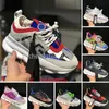 2023 Mode Freizeitschuhe Italien Top 1 Qualität Chain Reaction Wild Jewels Chain Link Trainer Sneakers Cherry Bluette Größe EUR 36-46 B4