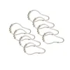 Shower Curtains Curtain Rings Hooks Metal Bathroom Clip Easy Glide Polished Lx1334 Drop Delivery Home Garden Bath Accessories Dhjyk