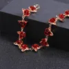 Bracelets de charme DASCUS SWEETS liga vermelha rosa mulher pulseira de moda coreana Flor de luxo Jóias de qualidade Presente de Natal para namorada