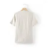 Men's T Shirts YZLDS 2023 Fashion Summer Linen Clothing Casual Round T-shirt Loose Breathable For Men Short Sleeve Top