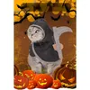 Cat Costumes Halloween Ubrania ubieraj się odblaskowy pasek śmierci Cape Cloak w umywalną imprezę Śliczny kostium krzyżowy