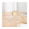 Essential Oils Diffusers Car Per Bottle Cars Pendant Ornament Diffuser 12 Designs Air Freshener Fragrance Empty Glass Drop Delivery Dhhof