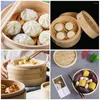 Double Boilers Household Bamboo Steamer Home Tools Basket Chinese Food Lid Steaming Chicken Practical Bun