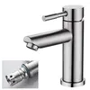 Bathroom Sink Faucets Kitchen Faucet 1pc Silver Single Handle Stainless Steel Universal Waterfall Indoor Commercial