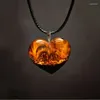 Pendant Necklaces Fashion Creative Empty Heart Shaped Necklace Anniversary Party Gift