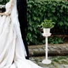 Candle Holders Outdoor Faux Plants Luyinhuatai Decorative Roman Column Wedding Pillar White Plastic Flowerpot Support Platform Stand