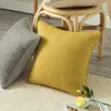 Kudde nordisk fast färg bomullslinne täcker tjock textur virkning kastar ljus lyxdekorativa s för soffa