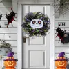Dekorative Blumen Halloween Dekorationen Spooky Ghost Kürbis Gesichtskranz Haunted House Dekor für Türfensterparty