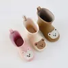 Boots Kids Carton Bear Bunny Rubber Rain Boots Girls Ankle Rainboots Waterproof Shoes Round Toe Water Proof Shoes 230823