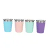 Oz Stainless Steel Kids Cup With Lids Mini Insulated For Smoothie Milk Tumbler Cups In Bulk