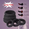 Cockrings 6 Sizes Silicone Cock Ring Penis Enhance Erection Ejaculation Delay Sex Toys for Men Cockring Ball Donuts Shop 230824