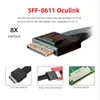 Cavi del computer Oculink 8x SFF-8611 a doppio SFF-8087 Disco rigido SSD Stato SOLIDO PCI-E Cavo dati Transmissione ad alta velocità 0,5 m