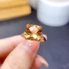 Anelli a cluster Pin Morganite Champagne Diamond Ring 5 Princess Square Opertura Colore Gem Wholesale