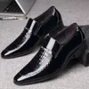 Chaussures habillées Hommes robe chaussure imprimé grande taille hommes chaussure en cuir verni affaires formelle en cuir chaussure couverture orteil tête hommes chaussure de mariage chaussure 230824