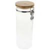 Storage Bottles Kitchen Jar Tank Glass Containers With Bamboo Lids Canisters Jars For Airtight Food