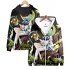 Kobiet z kapturem Ceres Fauna 3D Zip-up bluza Highstreet Fashion Zapip Ubrania z kapturem