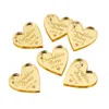 Other Event Party Supplies 100pcs Personalized Wedding Gift Tags Engraved Acrylic Mirror Gold Love HeartsTags For Decor Party Favor 230824