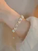 Strand Minar arrivée 14K plaqué or en laiton véritable perle d'eau douce corne de bélier perlée bracelets pour femme accessoires