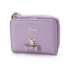 Cartoon Rabbit Wallet Pouch Cute PU Wallets Card Holder Fold Zip Wallet For Women Birthday Gifts 2472