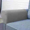 Chair Covers 2 Pcs Sofa Armrest Cover Stretch Protector Couch Black Loveseat Recliners Armchair