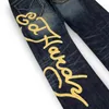 Мужские джинсы y2k с низким ростом джинсы мужчины Harajuku Goth Punk Print негабаритный брюки женская мода хип -хоп -уличная одежда мешковатые брюки винтажная одежда 230823