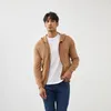 Pulls pour hommes MVLYFLRT 100 Cardigan en cachemire de chèvre à capuche à capuche à capuche automne-hiver grande veste en vrac tricotée chaud 230823