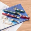 نقرة نافورة 3 PCS Jinhao 9019 Fountain Pen #8 غرامة غرامة متوسطة الحجم الكبير راتنجات الكتابة قلم محول القدرة الكبير 230823