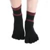 Frauen Socken mittlerer Baumwolle Fünf Finger Frauen geteiltes Zehen Sport atmungsaktiv