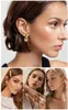 Charm Water Drop Stainless Steel Stud Earrings For Women Teardrop Droplet Hollow Gold Color Waterproof Hypoallergenic 230823