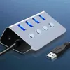 Hub USB3.0 à 4/8 ports avec interrupteur marche/arrêt, séparateur USB, extenseur multi-ports, Transmission de données rapide pour ordinateur PC