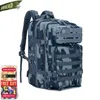 Sac à dos d'assaut tactique marine 3P EDC Molle sac à dos hommes Sports de plein air escalade 45L chasse randonnée Camping Oxford sac 230824