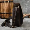 School Bags Men's Shoulder Bag Genuine Leather Men Sling Cow Skin Crossbody Messenger Male