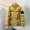 Chest Pocket Badge Mens Down Jacket Fashion Designer Stones Island doudoune hiver à capuche doudoune détachable chapeau manteau chaud m2