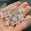 Pierres précieuses en vrac 8 12mm perles de tube d'agate blanche naturelle pour la fabrication de bijoux bricolage bracelet à cordes collier de perles charmes perle de pierre de jade